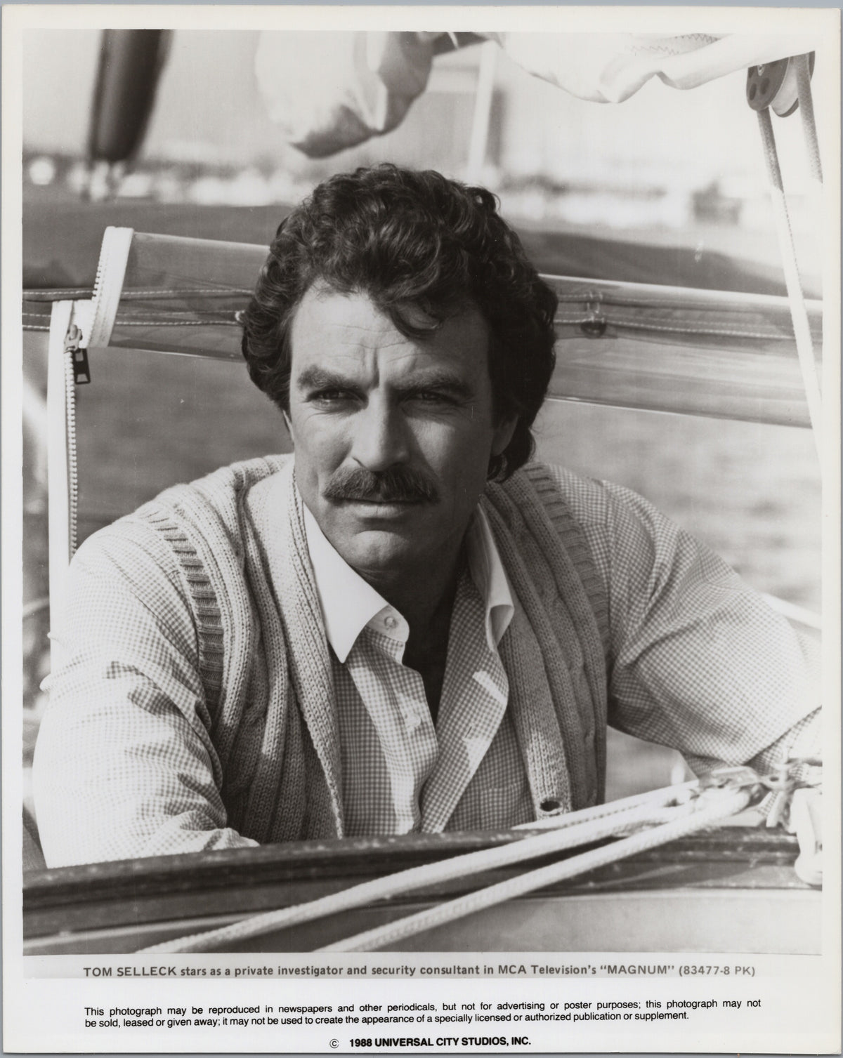 Tom Selleck in Magnum — Boat Portrait — front