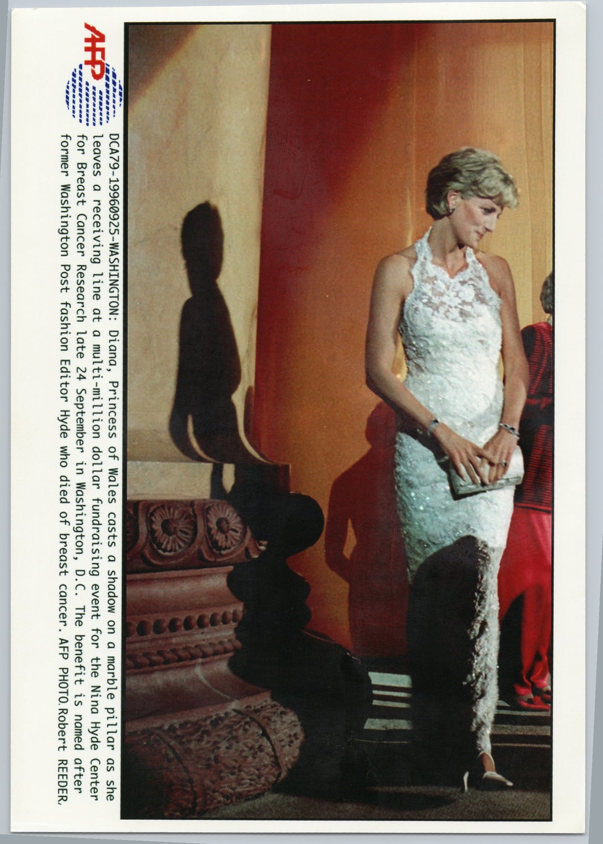 Princess Diana at a Washington Fundraiser, 1996 — front