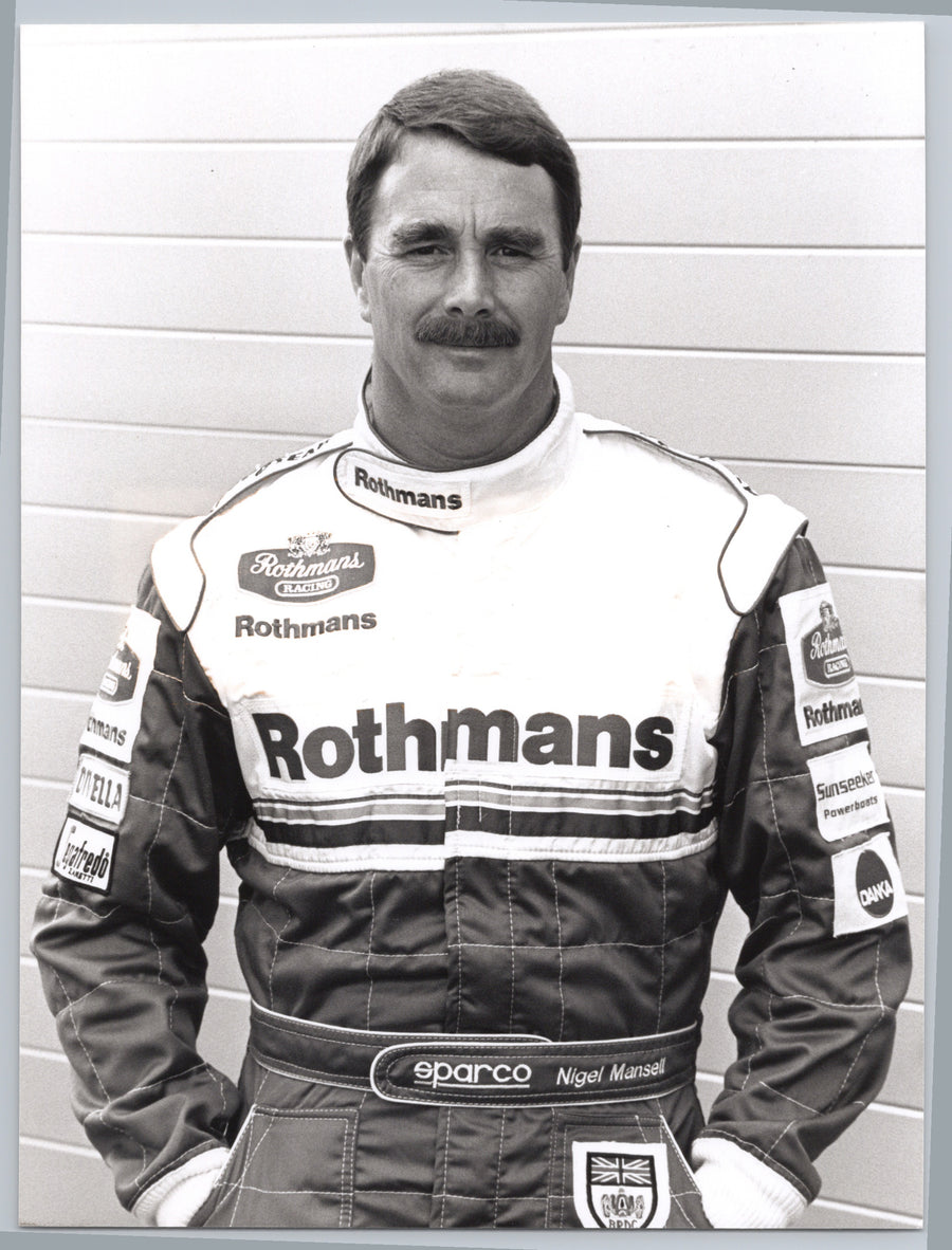 Nigel Mansell in Racing Overalls