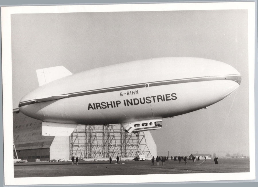 Airship Industries Blimp Above an Airfield