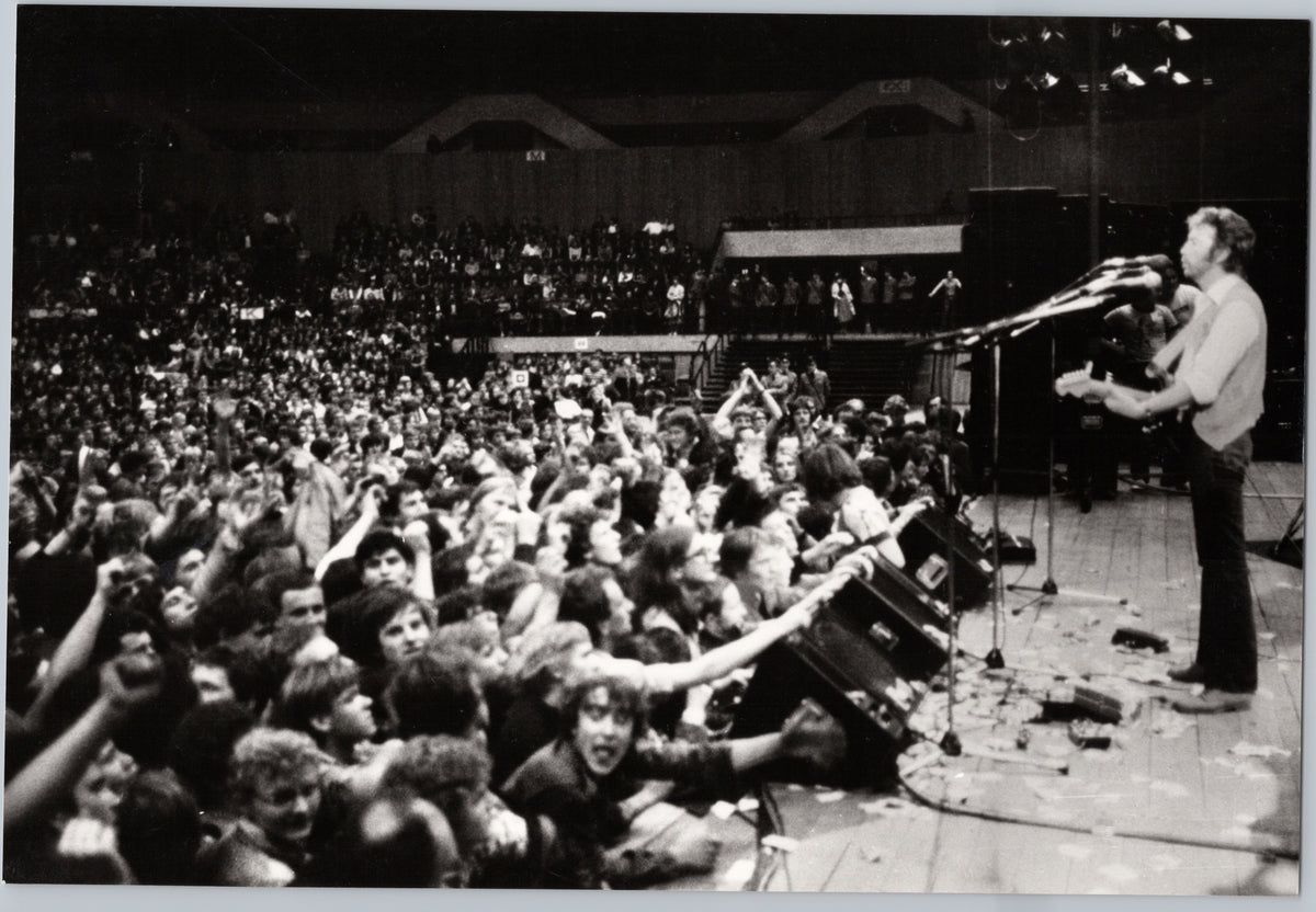 Eric Clapton on Stage Before a Katowice Crowd — front