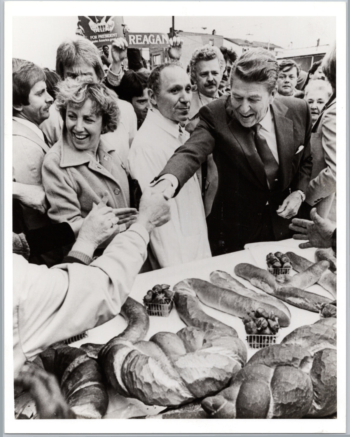 Ronald Reagan at Philadelphia's Italian Market — 1980 — front