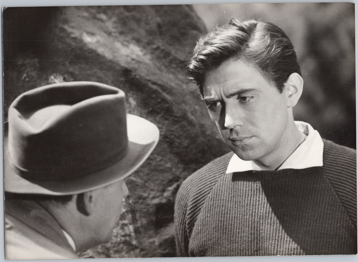 Outdoor Conversation — Black-and-White Photograph — front
