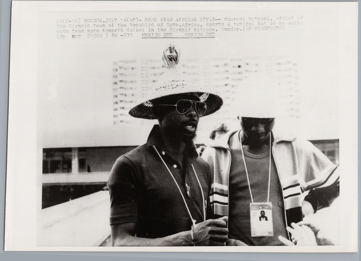 Lesotho Team Members at the Moscow Olympic Village — 1980 — front