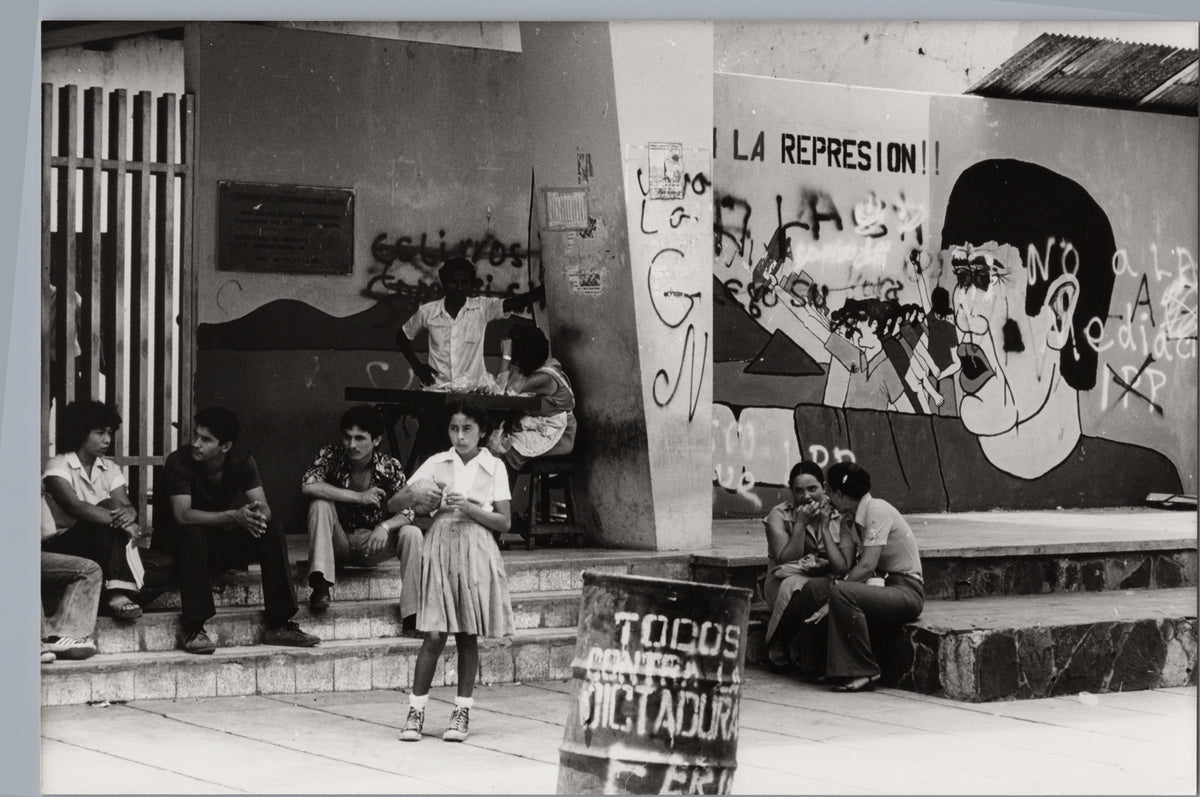 Students on the Steps of the University of León — front