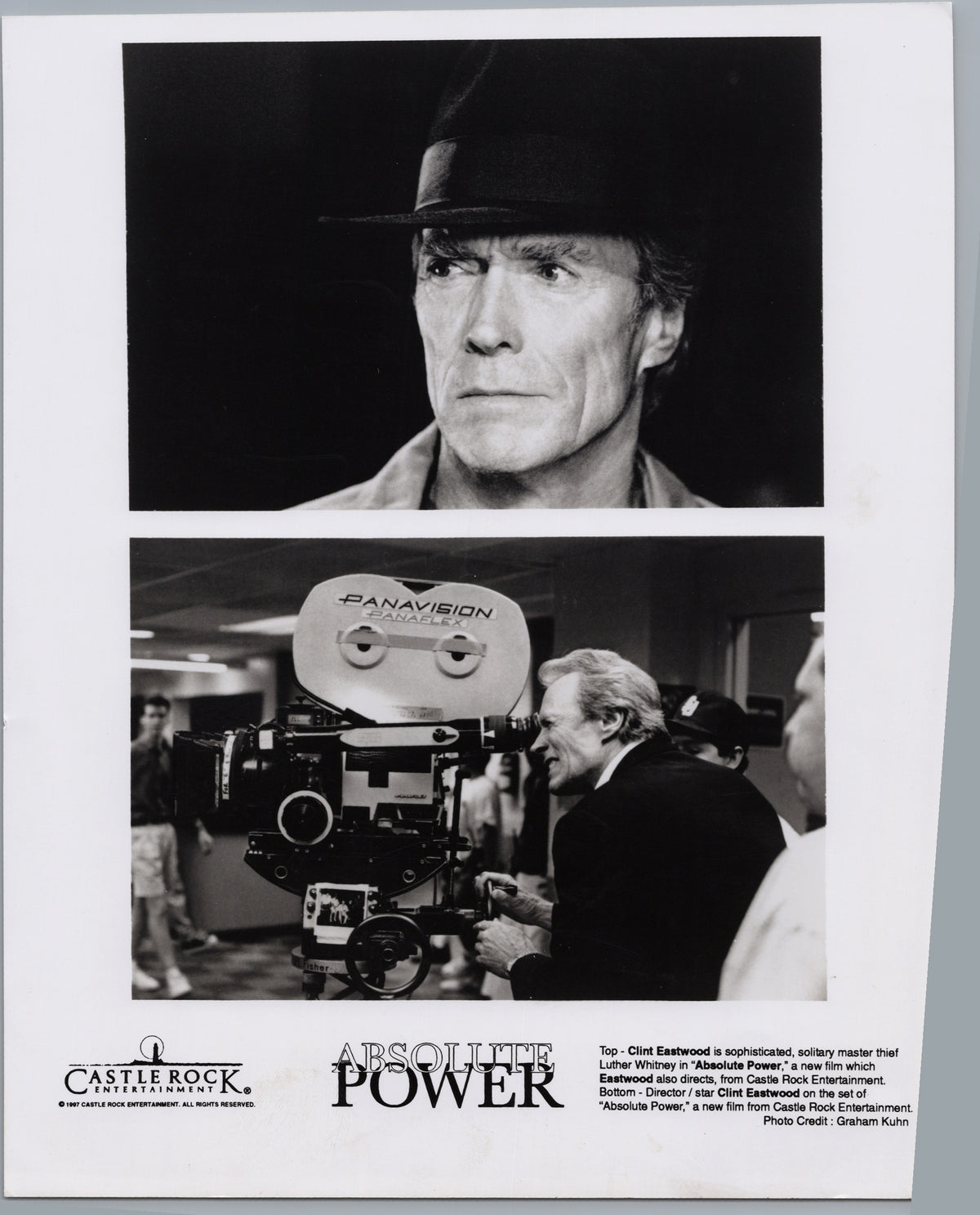 Clint Eastwood — Absolute Power Scene and Camera Photograph — front