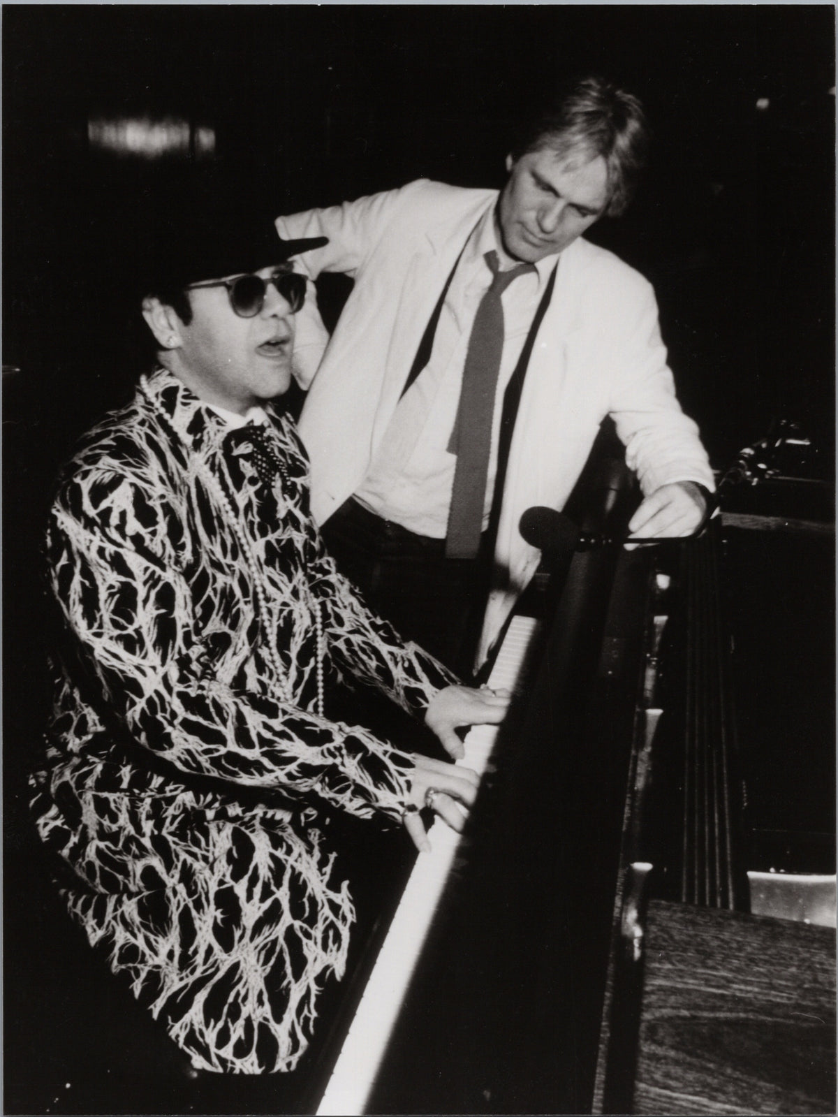 Elton John and Adam Faith at the Piano — front