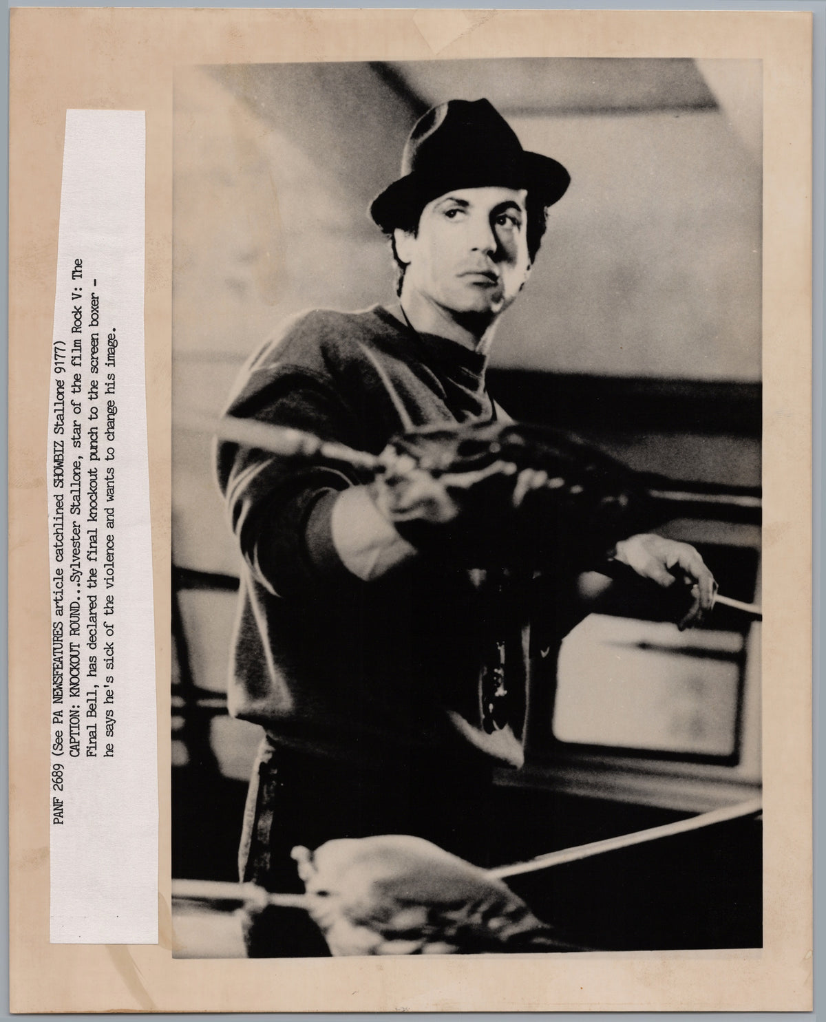 Sylvester Stallone — Rocky Publicity Photograph — front