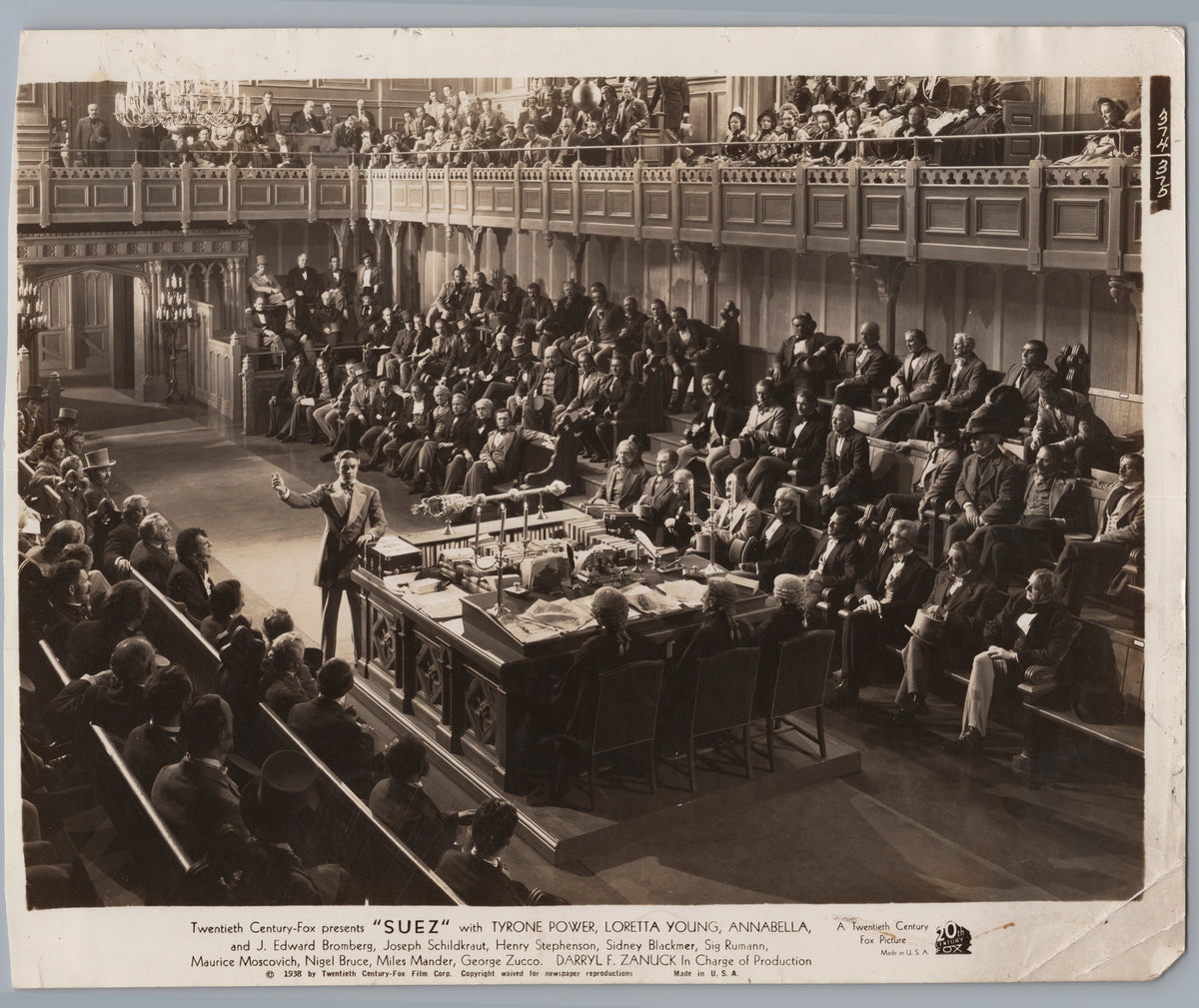 Suez — Parliamentary Chamber Scene — front