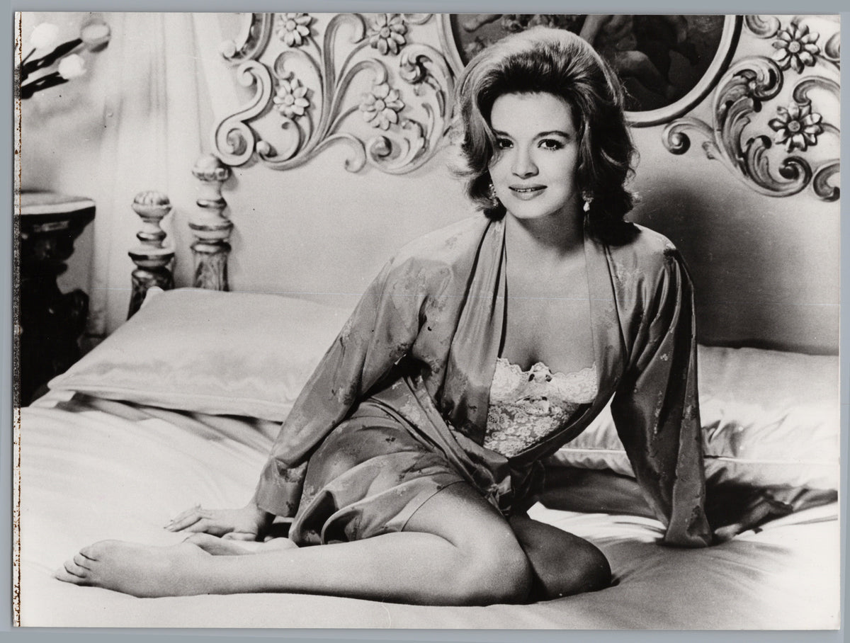 Lesley-Anne Down — Portrait on an Ornate Bed — front
