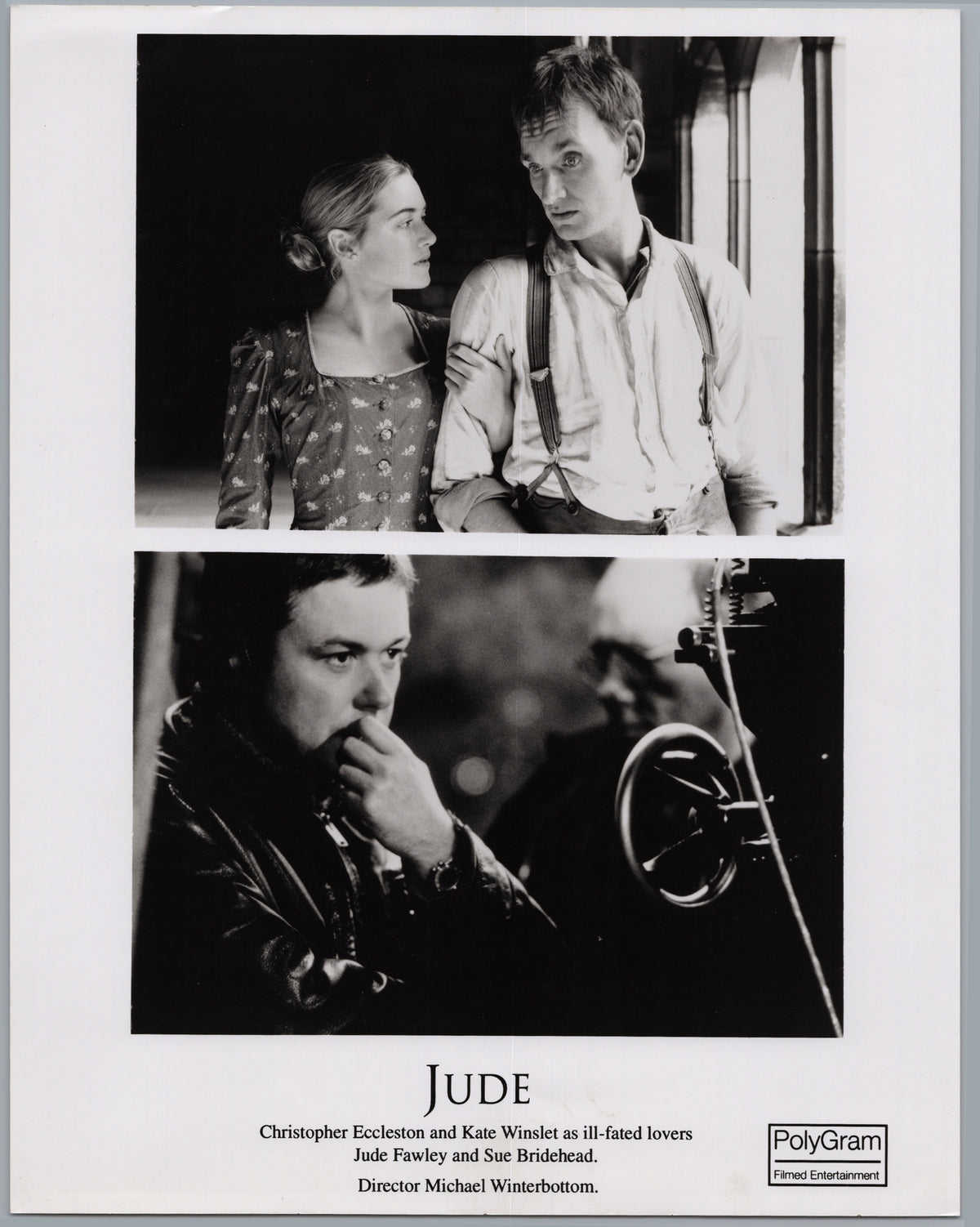 Jude — Christopher Eccleston and Kate Winslet with Director Portrait — front
