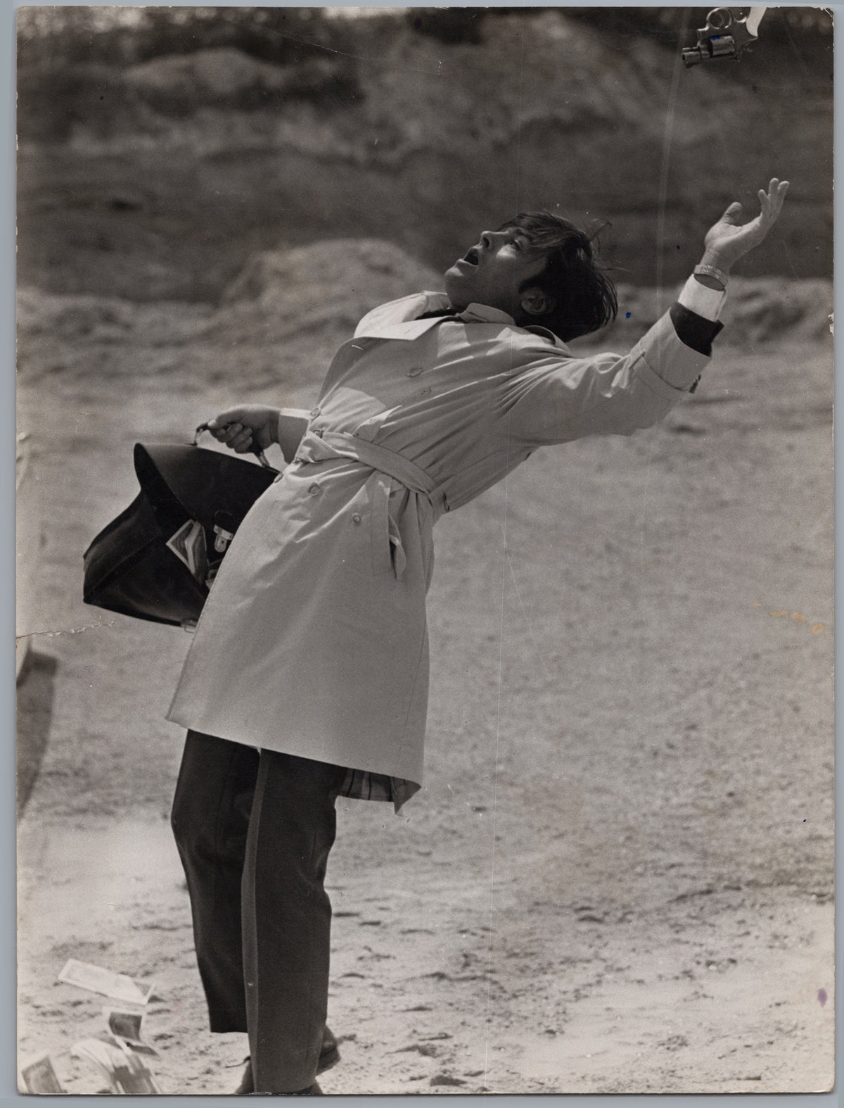 Alain Delon — Dramatic Outdoor Pose — front