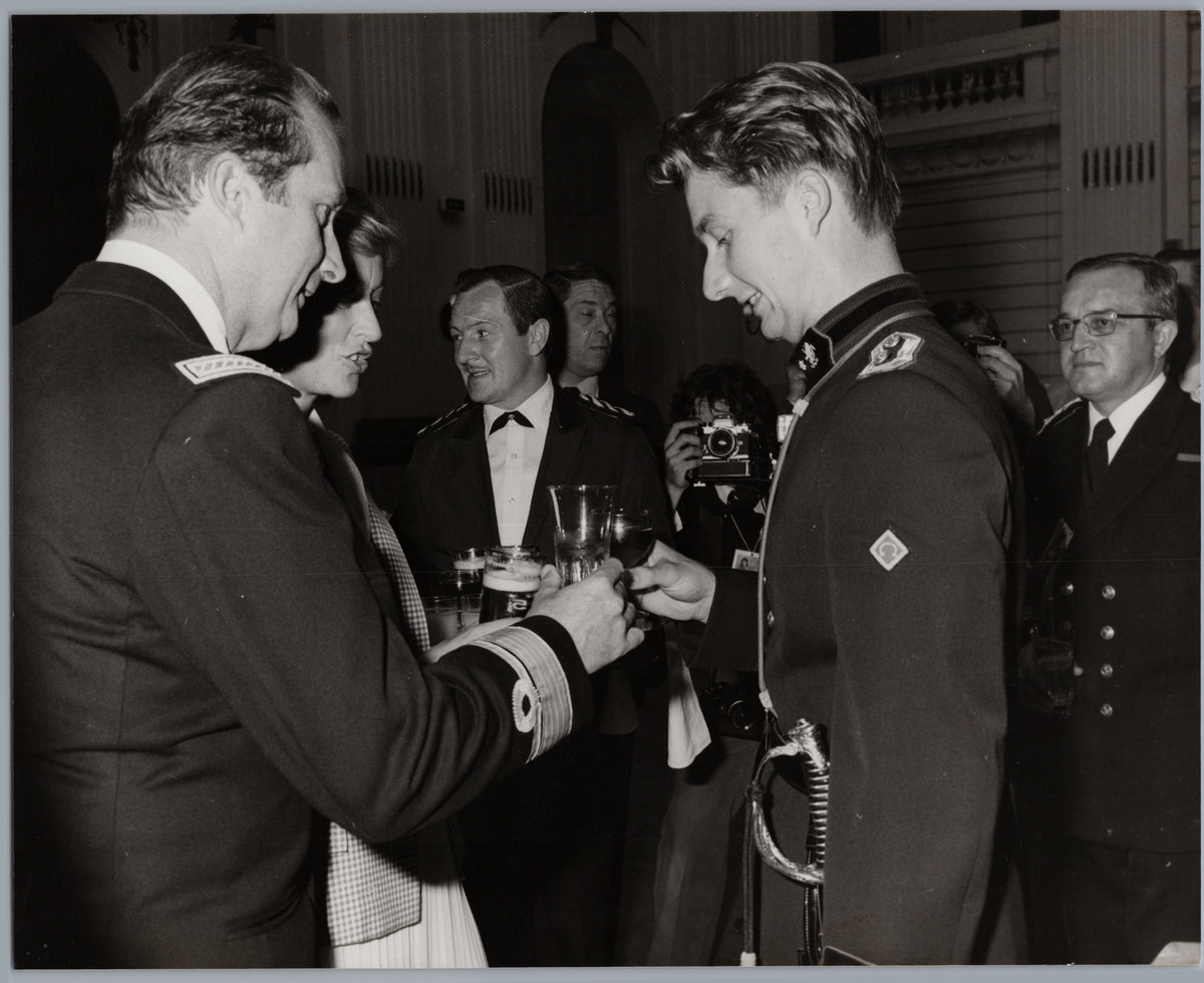 Prince Albert and Prince Philippe — Pilot Graduation Toast — front