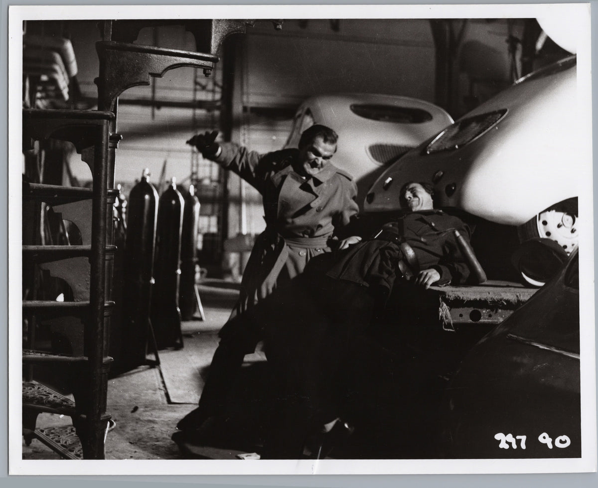 Workshop Action Scene — Cars and Gas Cylinders — front