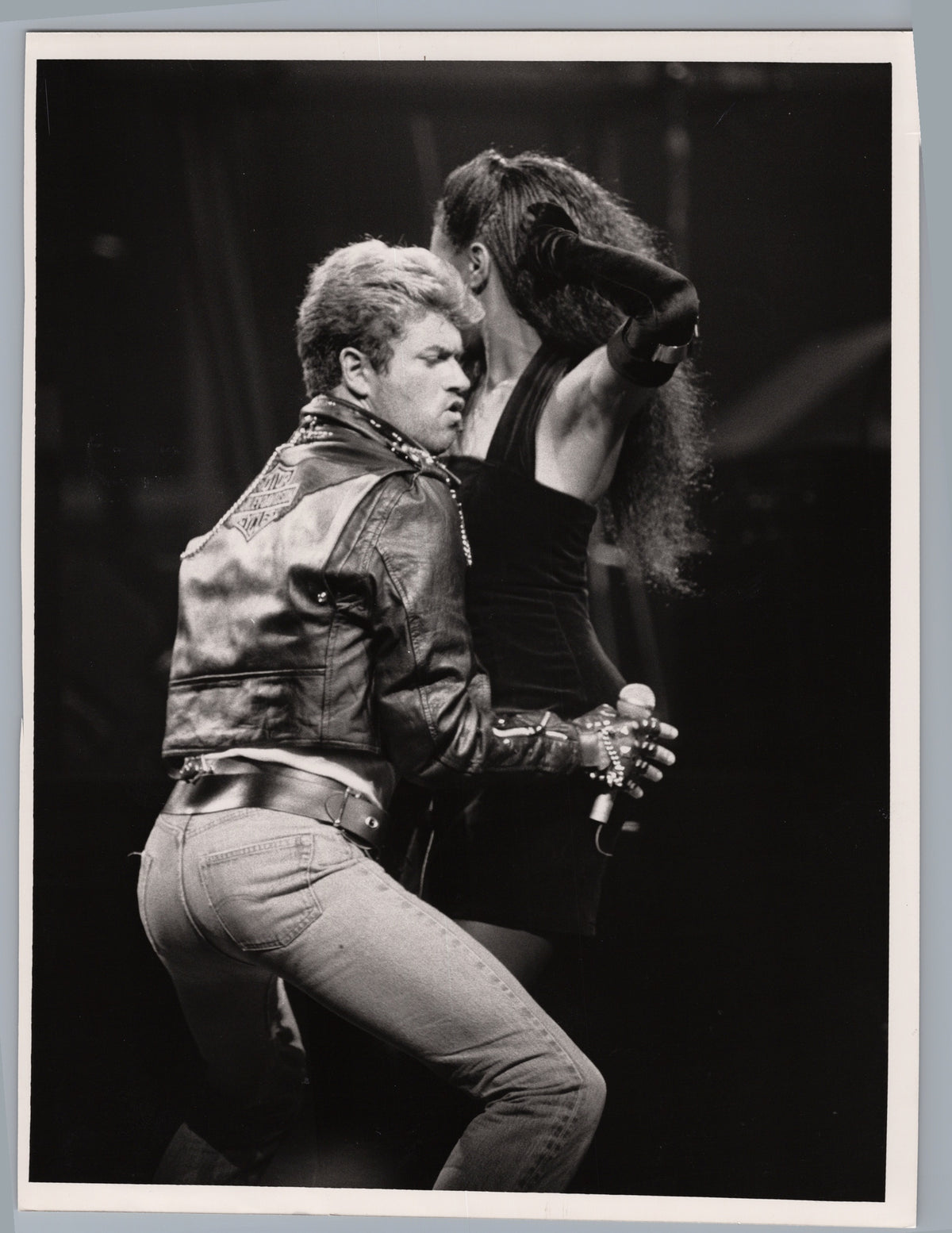 George Michael and Lynn Mabry — Rotterdam Performance — front