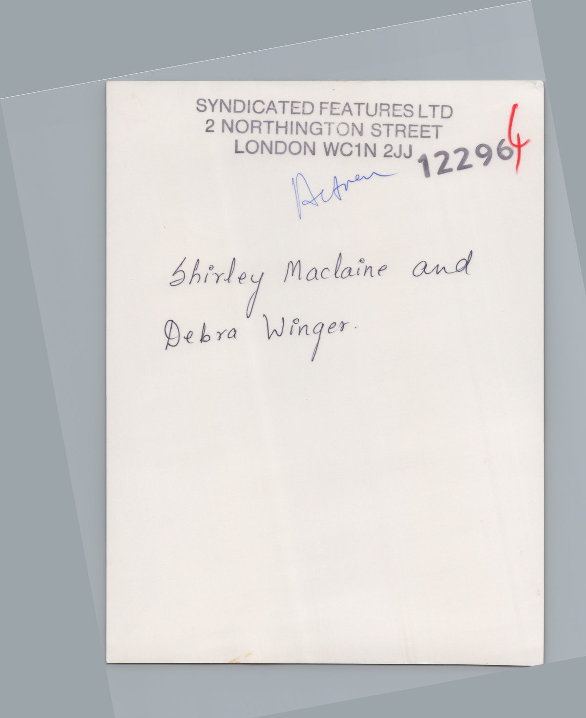 A06052 — reverse and markings
