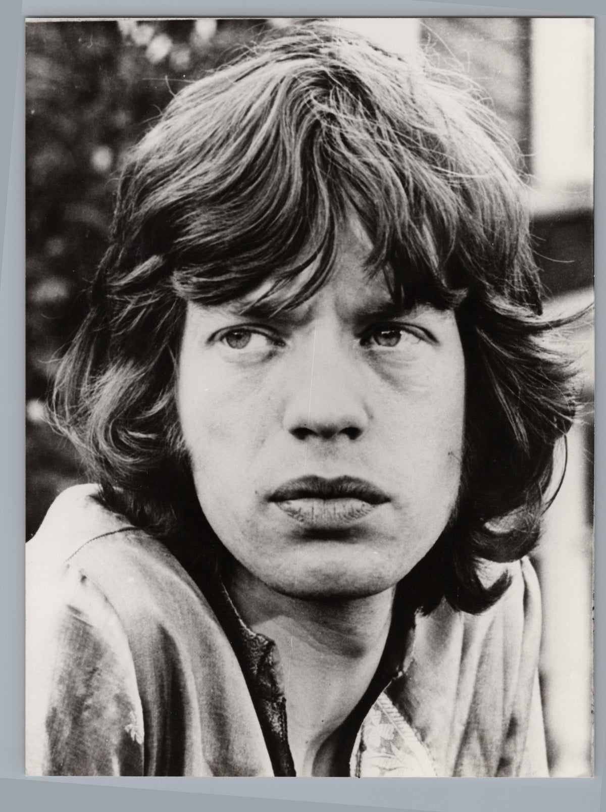 Mick Jagger — Black-and-White Portrait — front