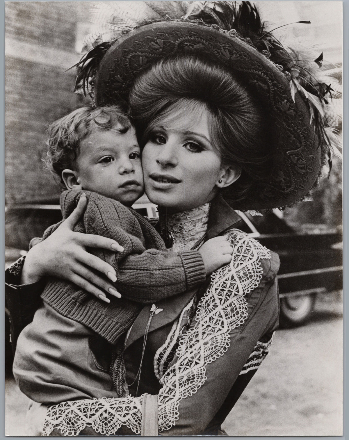 Barbra Streisand with Jason Gould — Hello Dolly Set — front