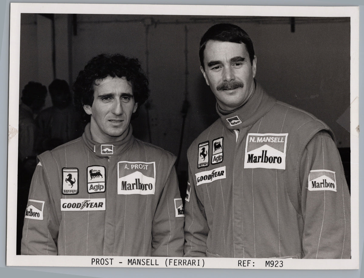 Alain Prost and Nigel Mansell — Ferrari Portrait — front