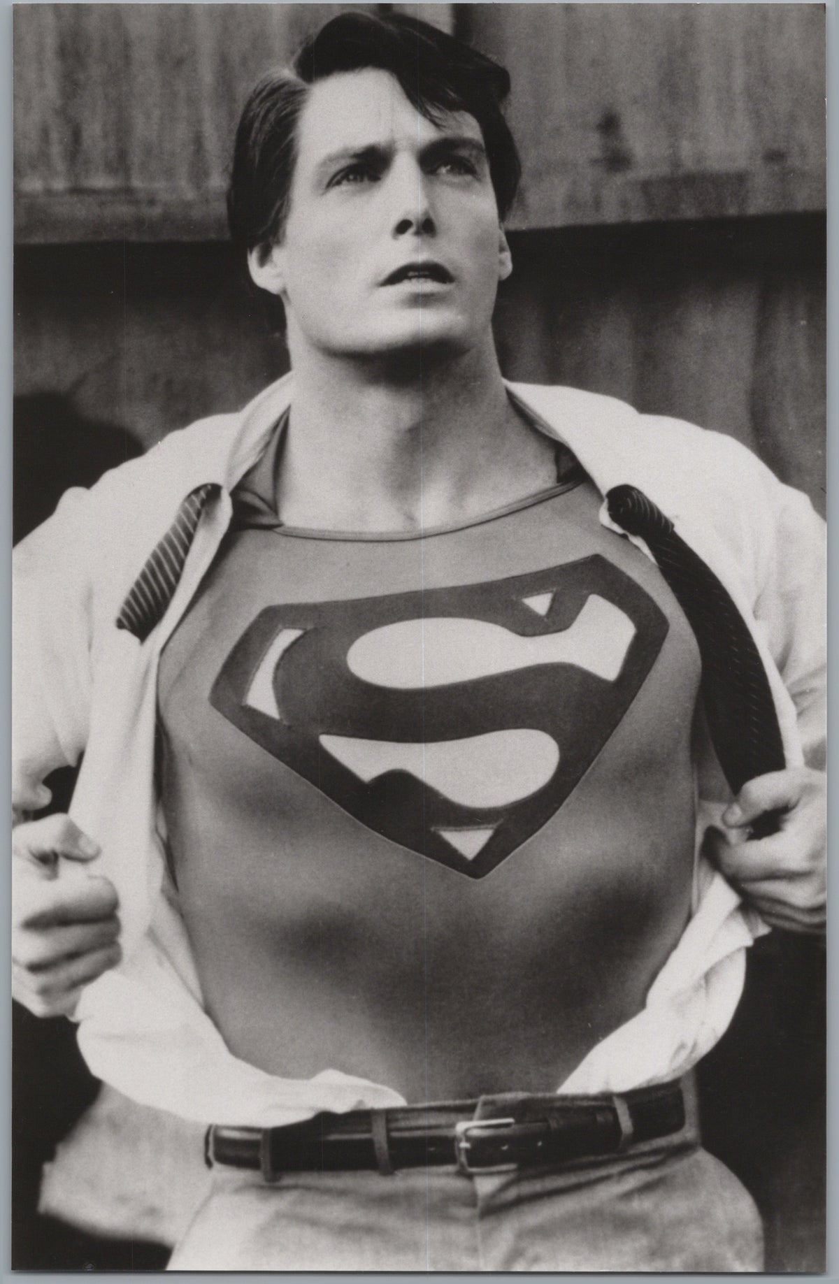 Christopher Reeve as Superman — Opening His Shirt — front