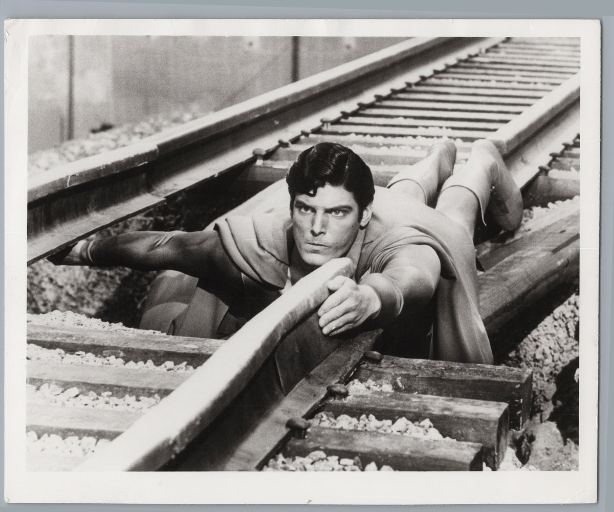Christopher Reeve as Superman — Railway Action Scene — front