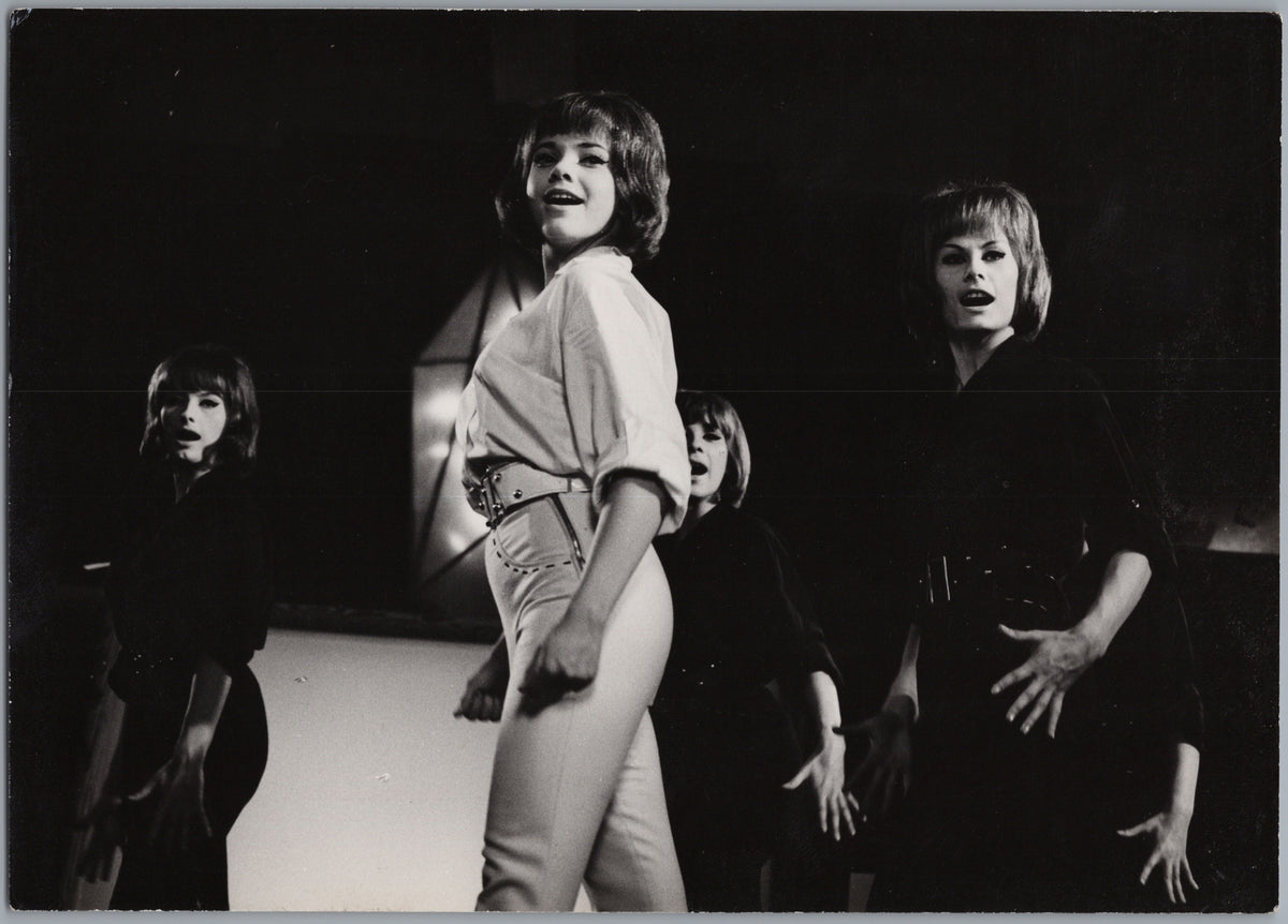 Stage Performer with Dancers — front