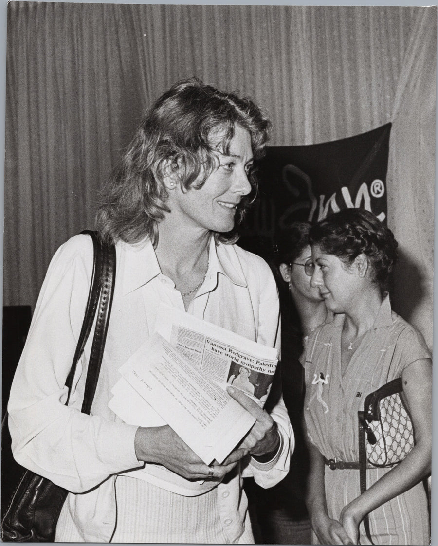 Vanessa Redgrave After a Press Conference in Sharjah