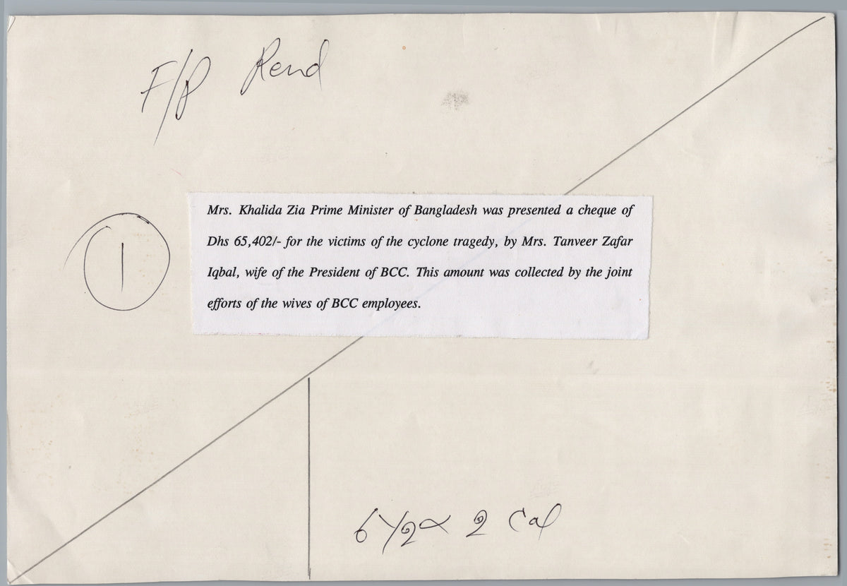 A01009 — reverse showing archival markings