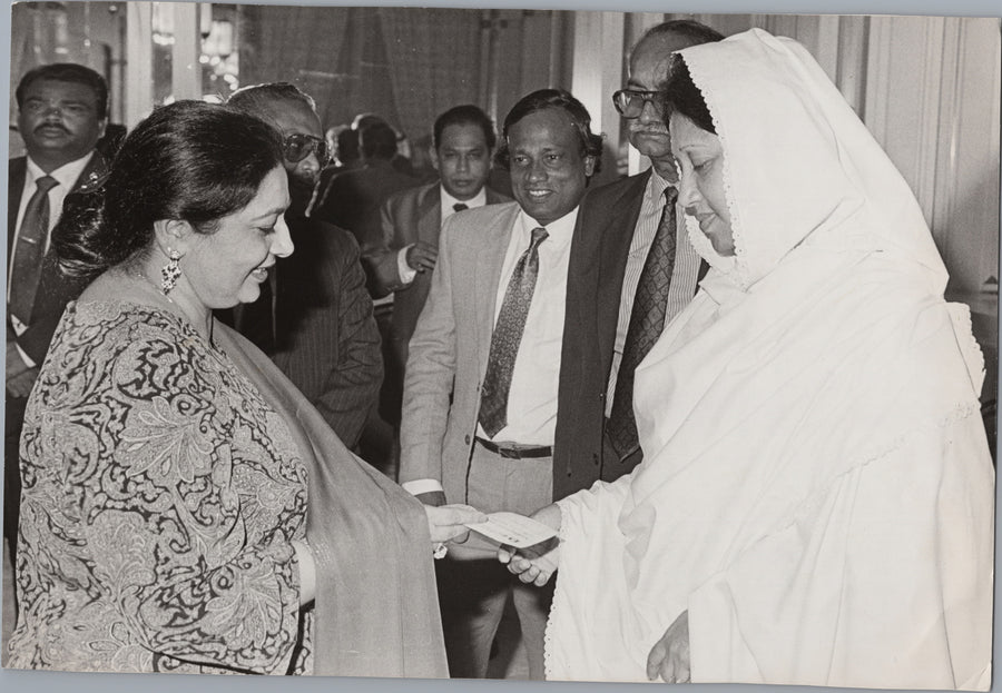 Khaleda Zia at a Cyclone Relief Cheque Presentation