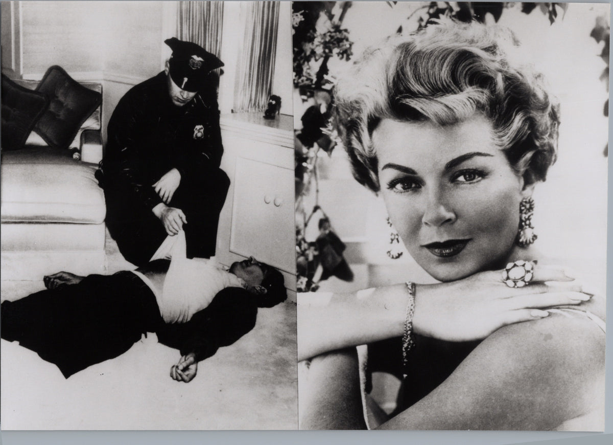Lana Turner — Portrait and News Scene Composite — A01013