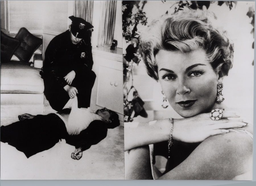 Lana Turner — Portrait and News Scene Composite