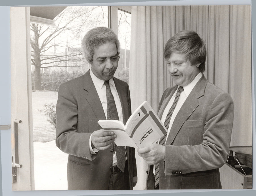 Hamdy Azzam and Dr Bielenstein Reviewing a Publication in Bonn