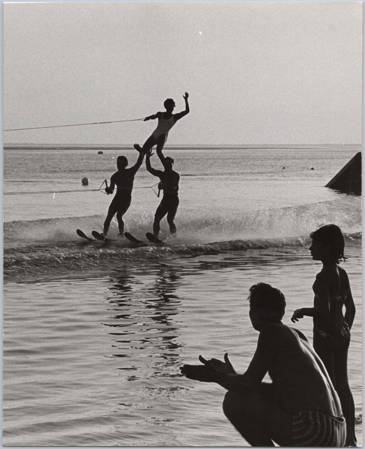 Water-Skiing Pyramid Beside the Shore — front