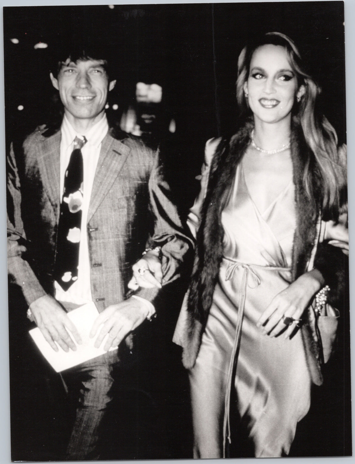 Mick Jagger and Jerry Hall at an Event — front