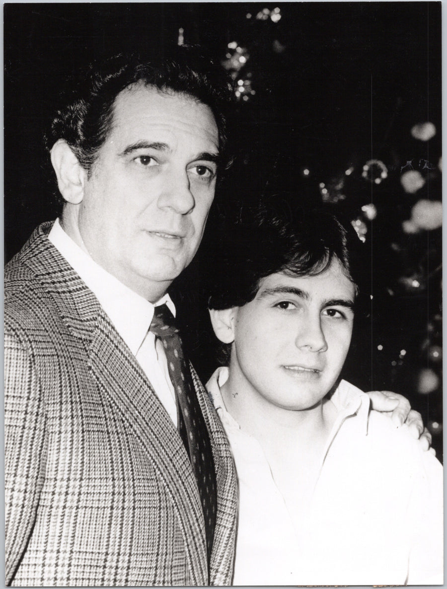 Plácido Domingo with His Son Plácido Jr
