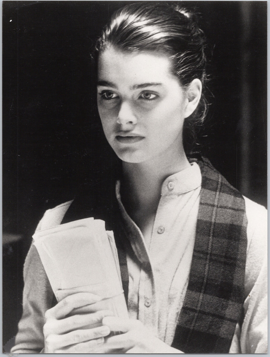 Brooke Shields Holding Papers