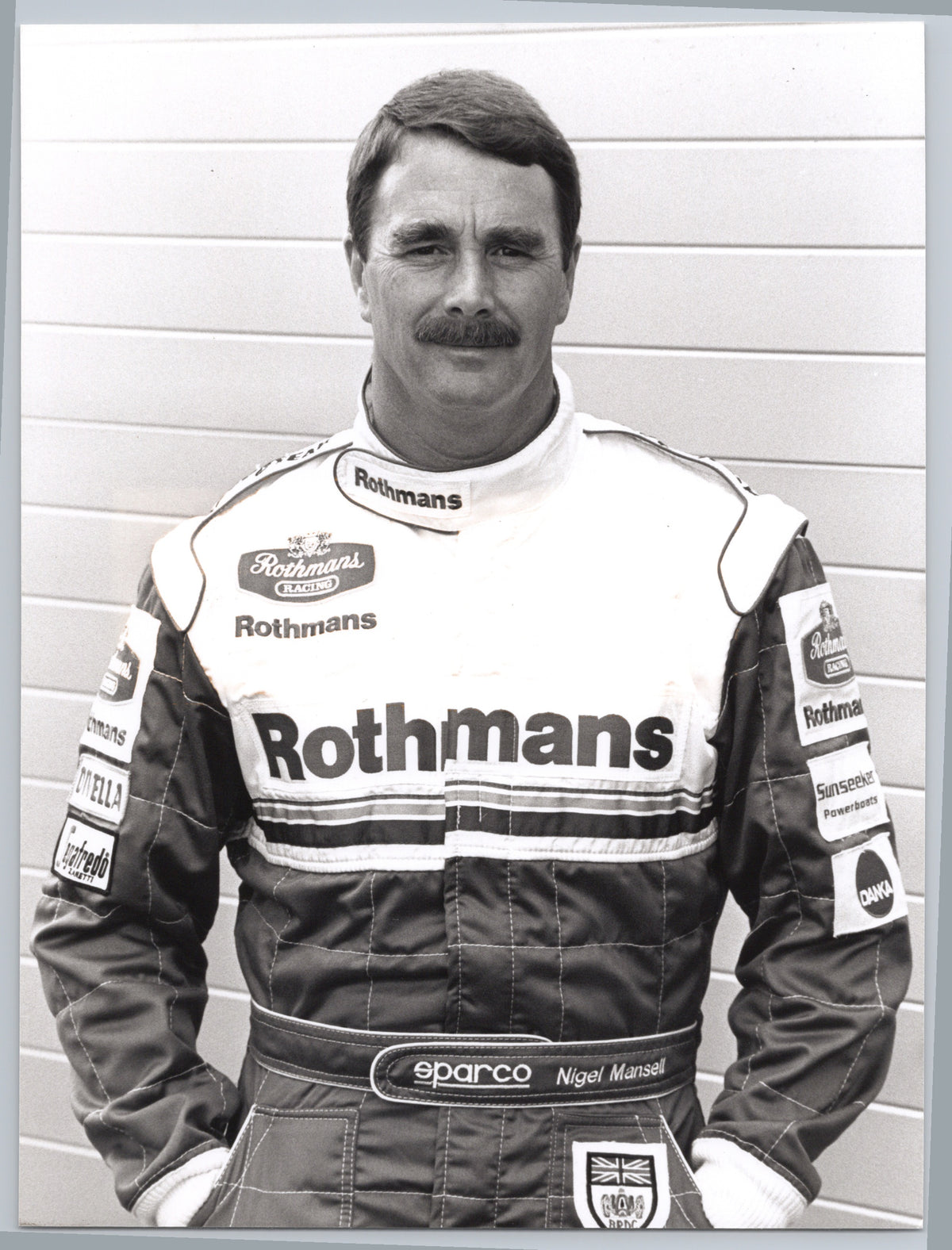 Nigel Mansell in Racing Overalls — front