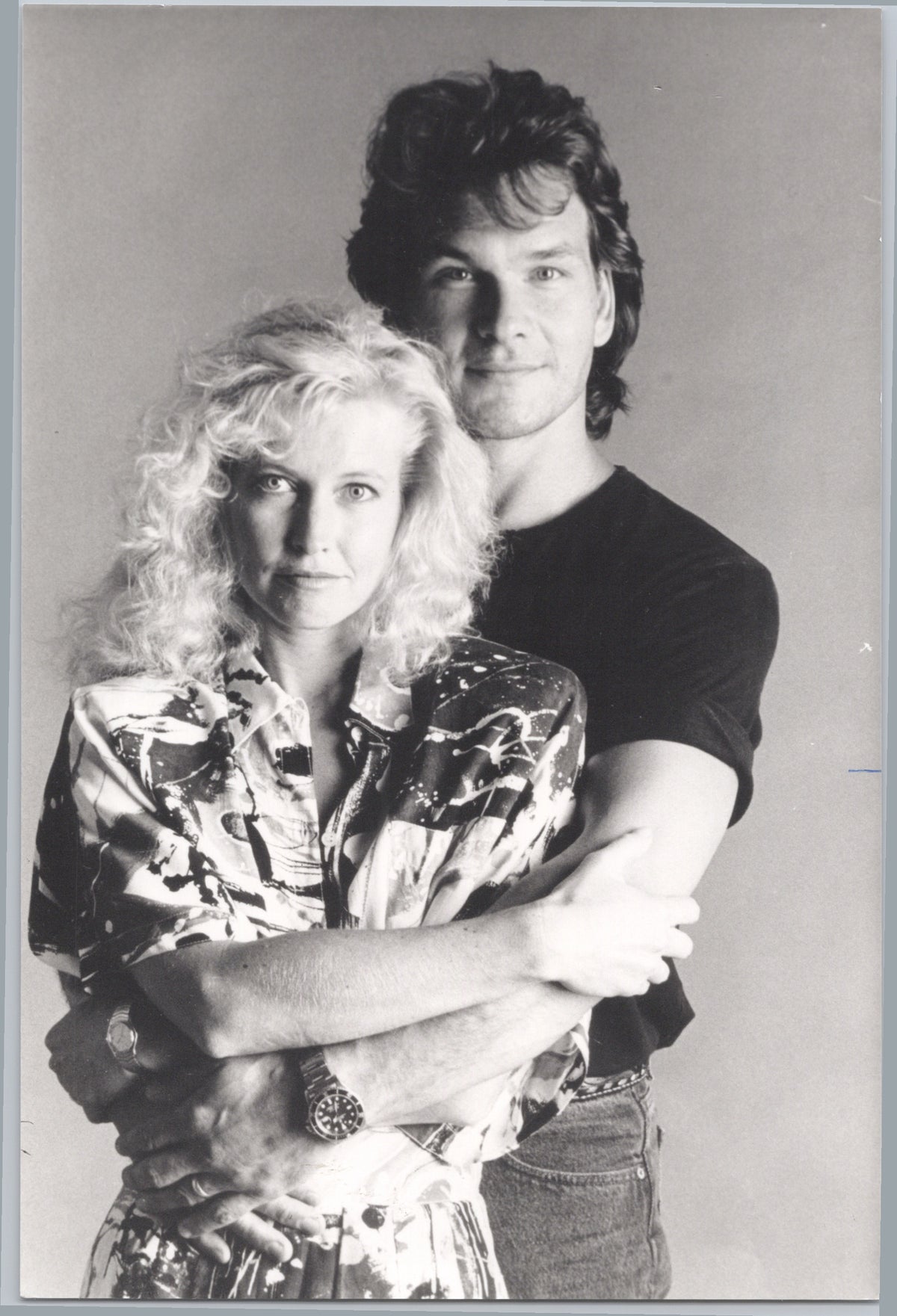Patrick Swayze with His Wife Lisa — front