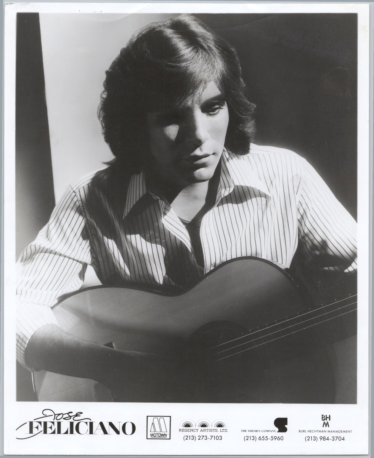 José Feliciano with Guitar — front