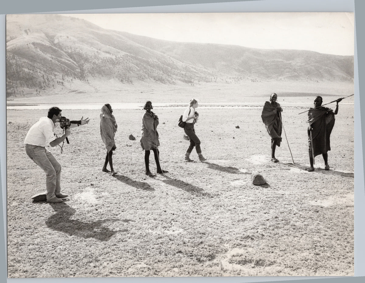 Filming a Group Scene in the Desert — front