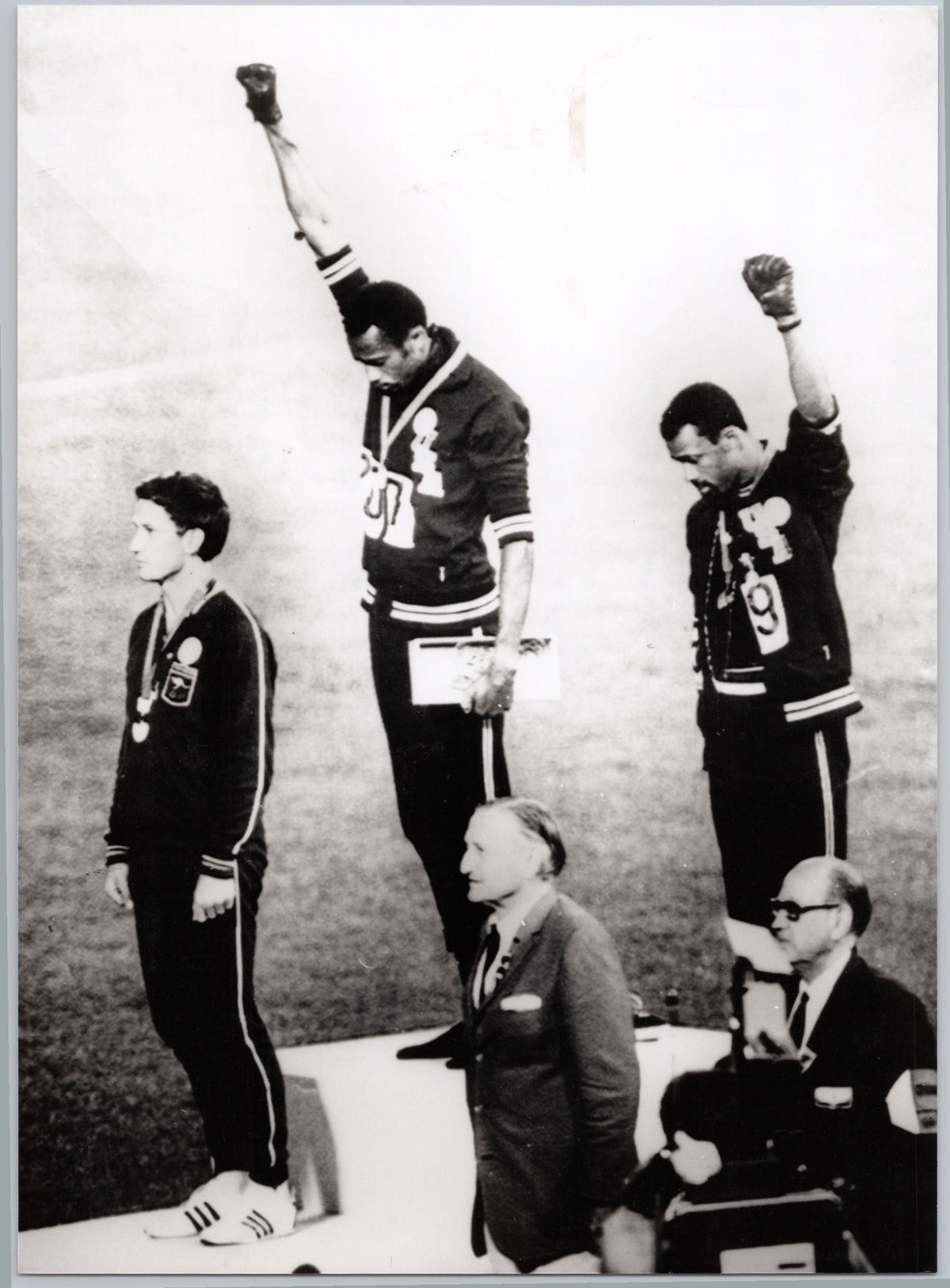 Black-Gloved Podium Protest — Mexico City 1968 — front