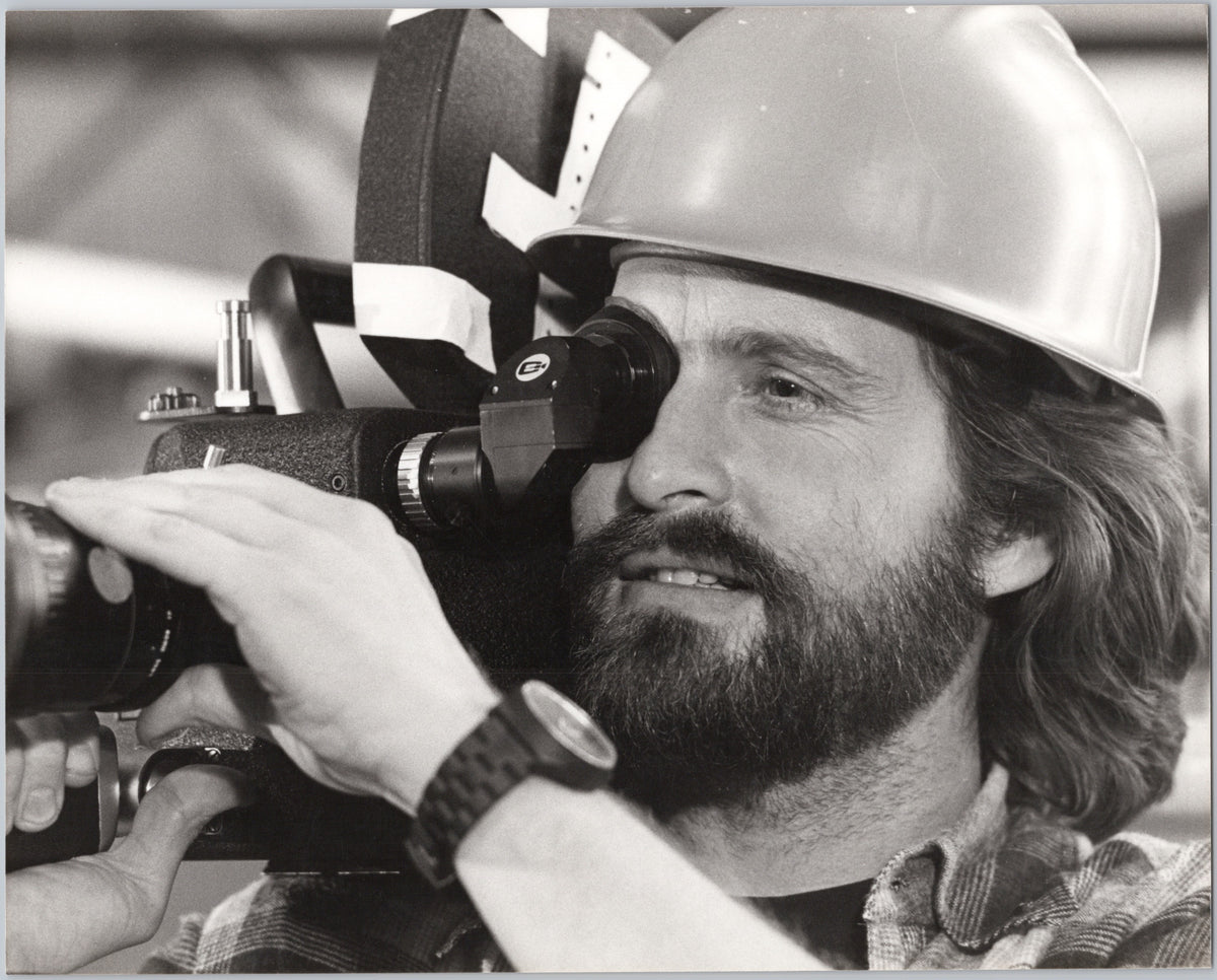 Camera Operator Wearing a Hard Hat — front