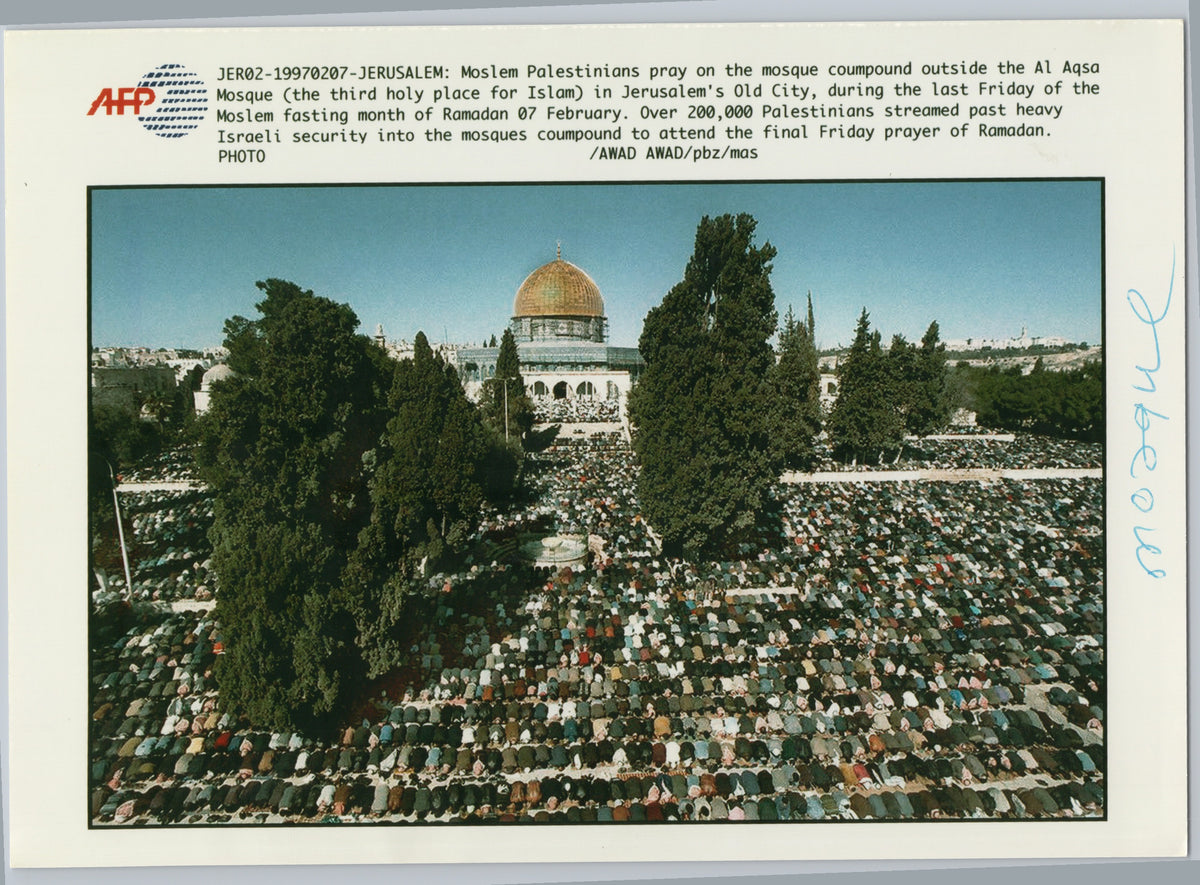 Ramadan Friday Prayers at Al-Aqsa — 1997 — front