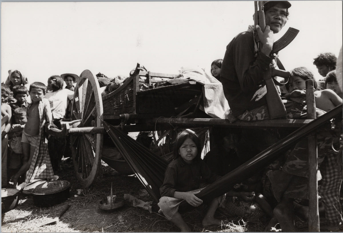 Cambodian Refugees with an Armed Escort — front
