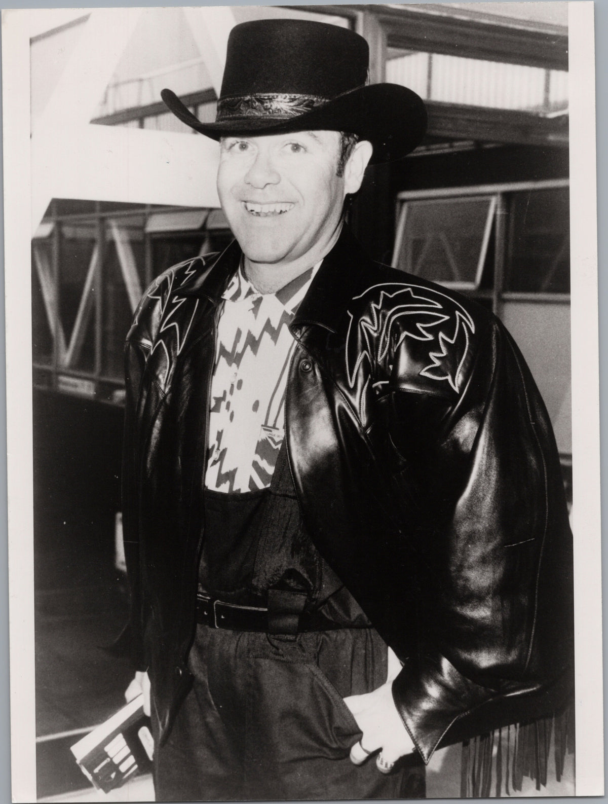 Elton John in a Cowboy Hat — front