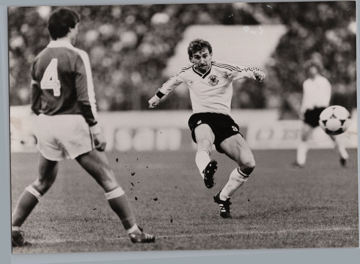 Rudi Voller in Football Action — front