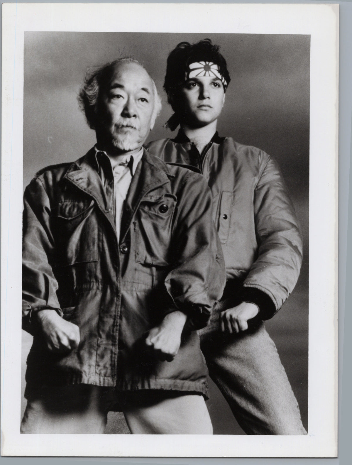 Ralph Macchio and Pat Morita — Posed Portrait — front