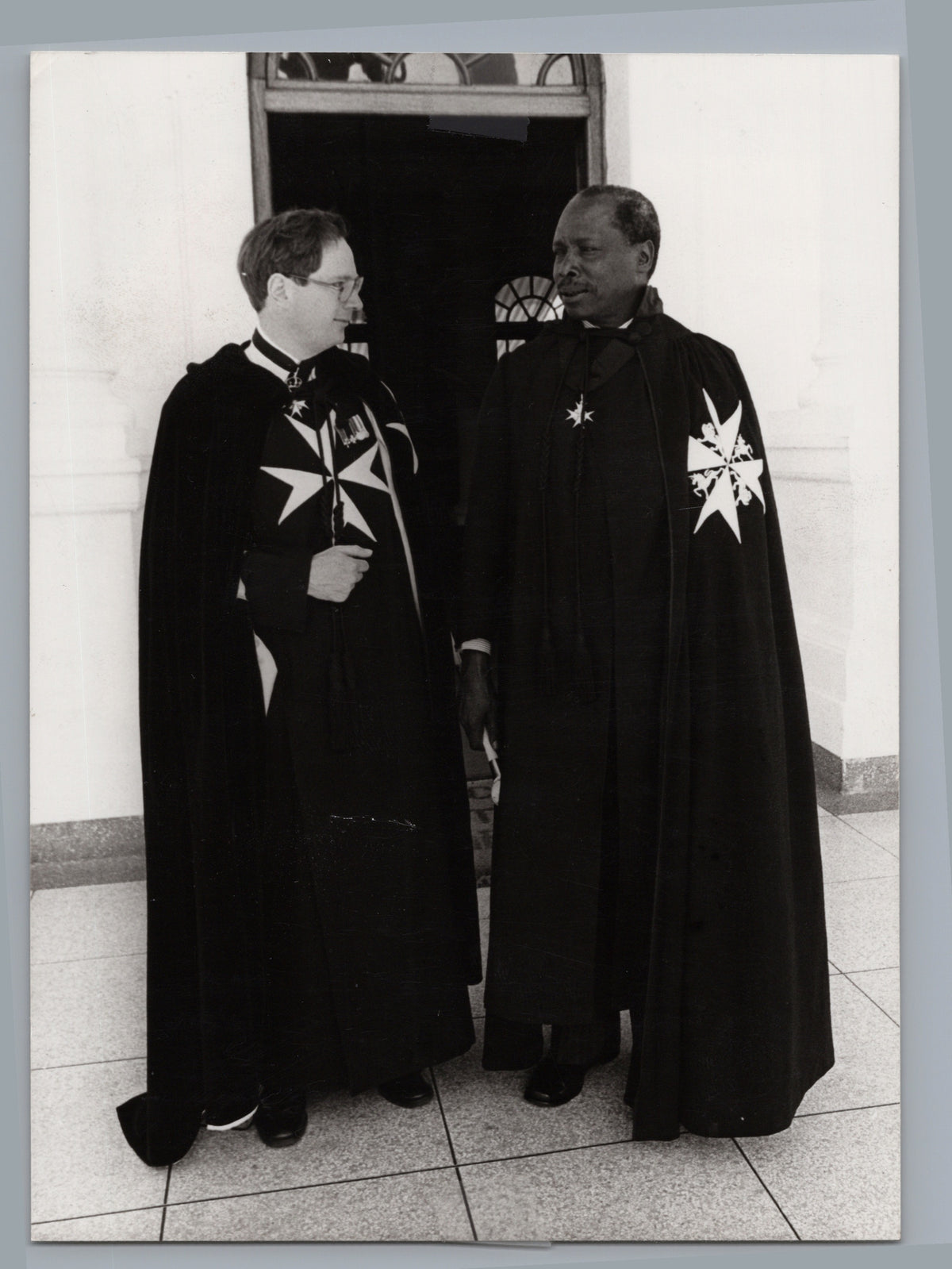 Duke of Gloucester with President Daniel arap Moi — front