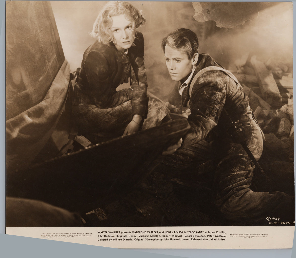 Madeleine Carroll and Henry Fonda — Blockade — front