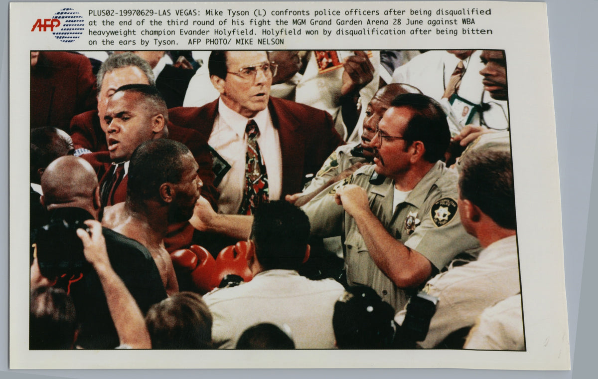 Mike Tyson After Disqualification — Las Vegas 1997 — front